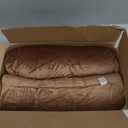 Sherry Kline Velvet Set of 2 Neck Bolster Pillow, Made with Plush Velvet, Cylinder Pillows, for Couch & Bed, Decorative Round Throw Pillow, Back & Neck Support (Set of 2, Brown) (18 x6)