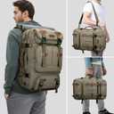 WITZMAN Travel Backpack for Men 40L Large Carry-on Airline Approved Convertible 3 in 1 laptop Bags Fit 16 inch (A8013 Army Green)
