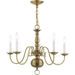 Livex Lighting 5005-01 Williamsburgh Chandelier, 24"L x 24"W x 18"H