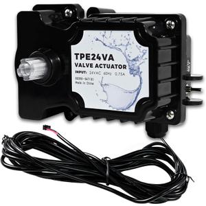 24-Volt Pool Valve Actuator, TPE24VA 24-Volt Valve Actuator Control Replacement Compatible with All 24VAC Control Systems, Suitable for Pools, Solar Heating Systems, Spas and More
