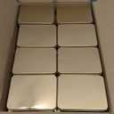 Peohud 16 Pack Rectangular Tin Boxes with Lids, Empty Hinged Tins, Metal Storage Organizer Tins for Candy, Treats, Gifts, Favors and Crafts