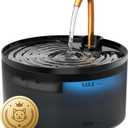 Cat Water Fountain, 71oz/2.1L Cat Fountain for Drinking with Copper Faucet, MISFANS-Designed Pump & Filter, Plastic Automatic Pet Water Fountain Bowl & Dispenser with 3-Pack Replaceable Filters