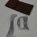 2-in-1 Stainless Steel Gua Sha Muscle Scraper Tool, Myofascial Scraping Tools for Physical Therapy, Lymphatic Drainage Massager, Soft Tissue Massage Tool (S+D)
