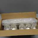 Prestee 100 Gold Plastic Champagne Flutes - 4.5 oz Disposable Champagne Glasses for Toasting at Weddings, Mimosas, Cocktails, Great Gatsby Party Decorations, and Events