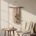 Vintage Gold Metal Bells with Jute Hanging Rope, Decorative Cow Chimes for Weddings, Parties, Christmas Wreaths & Home Dcor  Handmade Iron Bells Set