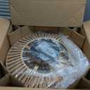 OPKMB 20" Boho Caged Fandelier with Lights Flush Mount Rattan Ceiling Fan with Lights and Remote Control, Enclosed 6 Speeds Low Profile Fan Light for Bedroom, Living Room, Kitchen