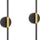 Wireless Wall Sconce Battery Operated Set of 2 - Wireless Peel and Stick wall sconces wall Lamps for Living Room No Drill Lights for Living Room, Bedroom,Staircase & Entryway