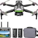 GPS Drones with Camera for Adults 4K, 100-Min Flight Time, 5.7" FPV Screen, Long Range Video Transmission, RC Quadcopter, GPS Follow, Auto Return, Beginner Mode, Foldable RC Drones with 2 Batteries (GREEN GREY)