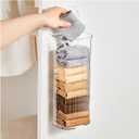 Grocery Plastic Bag Dispenser Holder, Sock Underwear Organizer Wall Mount Multifunctional Bag Saver Kitchen Storage Holder for Storing Socks Ties Plastic Bag