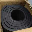 Gaiam Essentials Thick Yoga Mat with Easy-Cinch Strap (Black, 10mm)