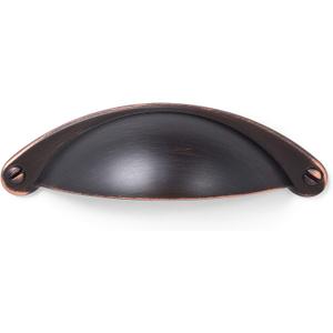 BIRDROCK HOME Decorative Handle Pull - Oil Rubbed Bronze - 25 Pack - 2.5 Inch Kitchen Cupboard Furniture Cabinet Hardware Drawer Dresser Pull