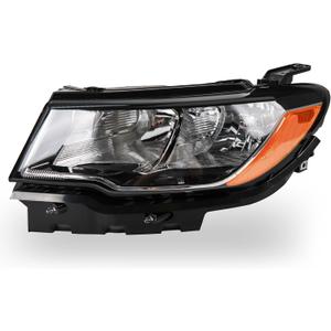 Headlights Assembly Compatible with Jeep Compass 2017-2021, Headlamp Left Driver Side Replacement CH2502295 55112707AE