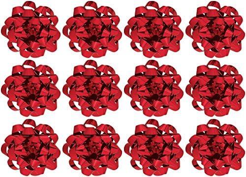 The Gift Wrap Company Decorative Confetti Bows, Medium, Red Metallic, 10 count(pack of 1) The Gift Wrap Company Decorative Confetti Bows, Medium, Red Metallic, 10 count(pack of 1)