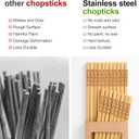 20 Pairs Bamboo Chopsticks Reusable,Dishwasher Safe Japanese & Chinese Style,Chop Sticks Non-Slip Blessing 9.5in(GOOU LUCK,20Pairs)