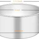 XZJMY 5Pack 5 Inch X 2 Inch Cake Pan, mini cake pan, round aluminum cake pan, used for family gatherings to bake mini cake pizza, quiche