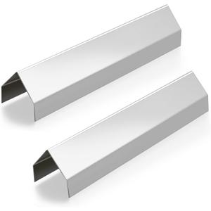 2 Pcs Deep Fryer Splash Guard Stainless Steel Joining Strip 20 Gauge Thickness Commercial Deep Fryer Joint Adapter Connector Curved Parts(23 3/8"L x 2 3/8"W x 2 1/4"H)