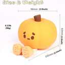 TriPro Cute Pumpkin Silicone Rechargeable Night Light for Nursery Kids Room Decor, Baby Bedside Lamp
