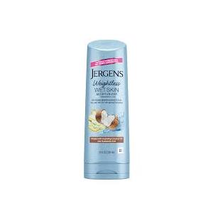 Jergens Wet Skin Body Lotion with Coconut Oil, In Shower Lotion for Dry Skin, Fast-Absorbing & Wet Skin Body Moisturizer with Shea Butter Oil, Pure Shea Butter In Shower Lotion