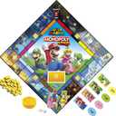 Monopoly Junior Super Mario Edition Board Game, Fun Kids' Ages 5 and Up, Explore The Mushroom Kingdom as Mario, Peach, Yoshi, or Luigi (Amazon Exclusive)