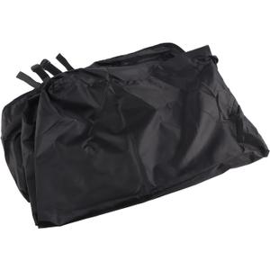 Swing Cushion Cover, Garden Courtyard Outdoor Polyester Taffeta 3 Seats Swing Chair Hammock Seat Cushion Cover (Black)