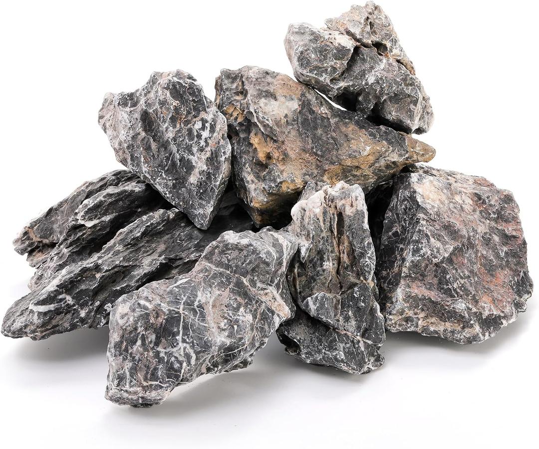 12lb Seiryu Stone, Aquarium Rocks for Terrariums, Paludarium, Vivariums, Reptile, Amphibian Enclosures, Fish Tank Decor for Aquarium Landscaping Models