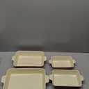 Bakeware Set of 4, MALACASA Porcelain Baking Pans Set for Oven, Casserole Dish, Ceramic Rectangular Baking Dish Lasagna Pans for Cooking Cake Pie Dinner Kitchen, Red (9.5"/11.25"/12.75"/14.5")