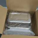 4 Pcs 85 Oz/ 2500 ml Stainless Steel Food Containers with Lids Large Metal Meal Prep Containers Lunch Box Airtight Bento Container Food Storage Canisters Keep Fresh for Kitchen Picnic Travel