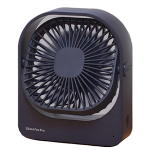 Desktop Silent Fan Wireless - 360 Rotation, 3 Speed Settings, Ultra Quiet, Long Lasting, Portable Cooling Fan for Office, Home, Dorm - F102 (Pink) (Blue)