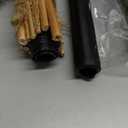 Panitay 6 Pieces Halloween Witch Broom Hat Set, Includes 3 Pcs Realistic Witch Brooms and 3 Pcs Black Hats, Halloween Accessories for Party Cosplay Props Costume Accessories