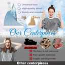 9pcs Frozen Themed Wooden Happy Birthday Signs Centerpieces for Girls' Birthday Party Table Decorations (Blue and White)