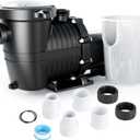 LANCHEZ In/Above Ground Pool Pump, High Flow (Variable Speed, 1.5 HP, 6300 GPH, 230V)
