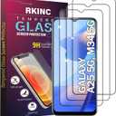 5 x RKINC Screen Protector [3-Pack] for Samsung Galaxy A25 5G, Tempered Glass Film Screen Protector, 0.33mm [LifetimeWarranty][Bubble-Free][Anti-Scratch][Anti-Shatter]