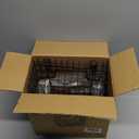 Wire Hanging Storage Basket 2 Packs, Wall Mounted Kitchen Bathroom Storage Basket, Home Multi-Functional, no Punching, Bearing Strong, Suitable for Home, Office,Black