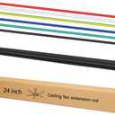 24 Inch Ceiling Fan Downrod with UL Wires, Matte Black, 1-Inch Diameter, Unthreaded