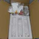 Pendant Lights Kitchen Island, 6500K Modern Kitchen Island Lights Brushed Nickel, 3 Pack Ceiling Lighting Fixtures with Crystal Bubble, Integrated LED Hanging Light for Dining Room Restaurant