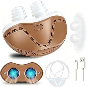 Anti Snoring Devices, Double Vortex Anti Snoring Device, Snoring Solution, Adjustable Wind Speed, Suitable for All Nose Shapes, Stop Snoring Suitable for Men and Women, Blue