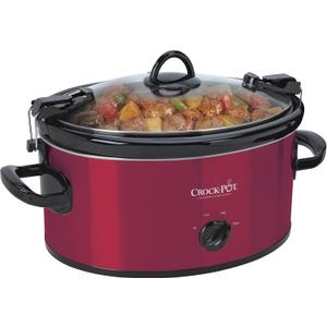 Crock-Pot 6-Quart Cook & Carry Oval Manual Portable Slow Cooker, Red - SCCPVL600-R