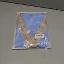 Cap Sleeve Summer Tops for Women Trendy Floral Print Casual V Neck T Shirts Petal Sleeve Blouses (L)