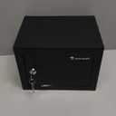 Bonsaii Safe Box with Key Lock, Steel Security Lock Box, 0.23 Cubic Feet, 9.06" W x 6.69" D x 6.69" H, Small Hidden Safe for Cash Jewelry