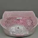 15.1"X11.0" Large Rabbit Litter Box,Plastic Square Rabbits Potty Trainer with Bigger Pan Bunny Corner Toilet Box with Small Animal Disposable Liner for Guinea Pigs Hamster Chinchilla(Purple)