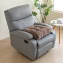 HIGOGOGO Tufted Corduroy Recliner Seat Cushion for Elderly, High Density Foam Large Square Seat Cushion for Recliner Chair, Floor Pillow, Office Chair, Car, No Pressure on Thighs, 20x20x4