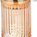 Glass Foaming Soap Dispenser, Refillable Foaming Dispenser with Pump, Hand Soap Dispenser for Bathroom Kitchen, Modern Home Bathroom Decor Kitchen Foam Type/Gold
