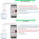 Automatic Water Level Controller AC 110V Liquid Level Sensor Detector Pump Float Switch Control Relay with 6.5ft Detector GL-1