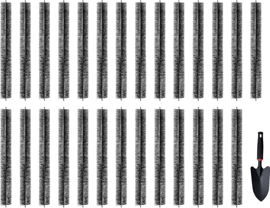 VEVOR Gutter Brush, 4.33 inch Diameter 80 Feet Total Length Gutter Cleaning Tools, Ground-Level Brush Leaf Guard for 5 Inch Gutters, Easily Clear Roof Leaves and Debris, 27 Pack