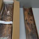 upsimples Floating Shelves for Wall, 23.6 Inch Shelves for Decor Storage Set of 6, Wall Mounted Wood Shelf for Bedroom, Living Room, Bathroom, Kitchen, Long Picture Ledge Shelves, Brown