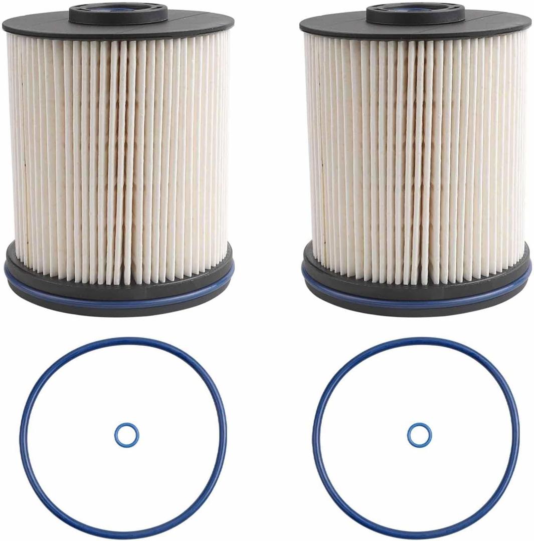 6.6 Duramax Fuel Filter (2Pcs) Fits for 2017-2021 Chevy Silverado 2500 HD 3500 HD GMC Sierra 2500 HD 3500 HD 6.6L Duramax Diesel Replaces# TP1015, 22937279, 23456595, 23304096