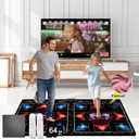 Music Dance Mat for Kids & Adults,Ideal for Fitness Dance Games,899 Games,64GB Memory Card,75 Music Videos,650 Songs.for TV use,Made of Premium Flannel,a Luxurious Gift for Children