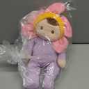 June Garden My First Doll Florie Blossom  10" Soft Plush Doll  Baby Safe Infant Cuddle Toy  Newborn Purple Corduroy  0+ Months