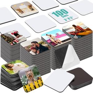 Flutesan 20  Pcs 3 x 3 Inch Sublimation Blank Refrigerator Magnets Sublimation Square Fridge Magnets Magnet Blanks MDF DIY Decorative for Car Home Office Kitchen Wall Flutesan 20  Pcs 3 x 3 Inch Sublimation Blank Refrigerator Magnets Sublimation Square Fridge Magnets Magnet Blanks MDF DIY Decorative for Car Home Office Kitchen Wall