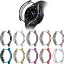 RICHONE [10-Pack] Case for Samsung Galaxy Watch 4 Classic 46mm Protector Case [NO Screen Protector], Soft TPU Thin Protective Bumper Frame Raised Edges Protective Cover 46mm SM-R890 (10 Pcs)